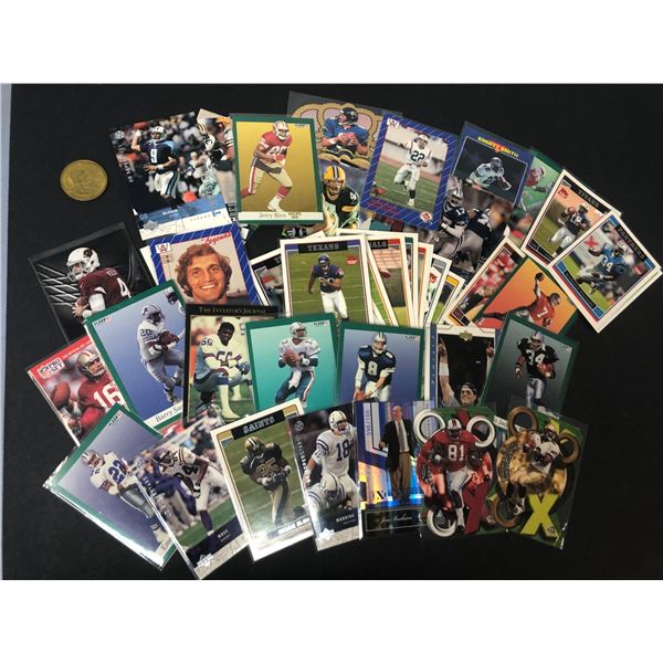 Football Card LOT x 62 - Flutie, Rice, Montana, Bo, Smith
