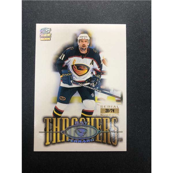 2001 Paramount HOLO GOLD /74 - Ray Ferraro - Thrashers