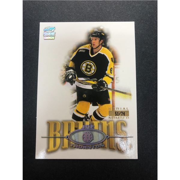 2001 Paramount HOLO GOLD /74 - Joe Thornton - Bruins