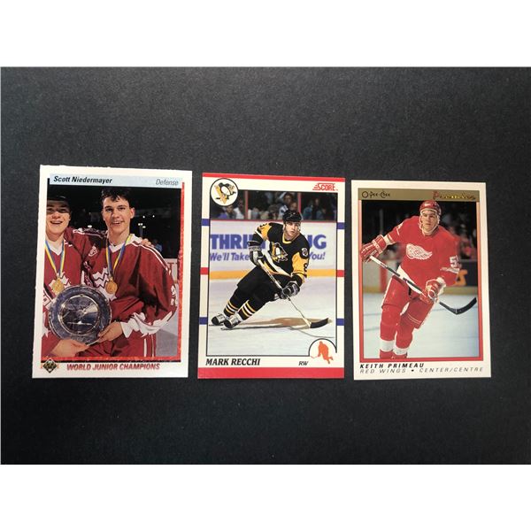 Hockey Rookies LOT x3 - Niedermayer, Recchi, Primeau