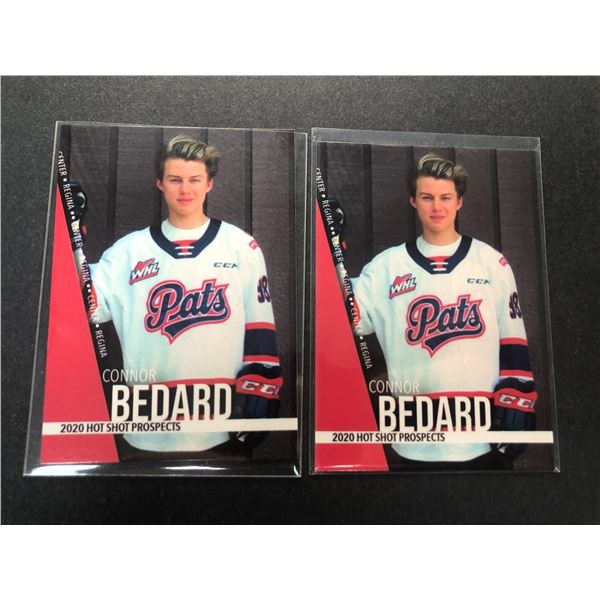 2020 Hot Shots CONNOR BEDARD x2 - Pats Prospect Cards