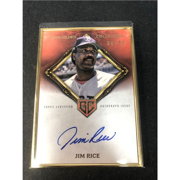 Jim Rice AUTOGRAPH - 2023 Topps Gilded - Red Soxs