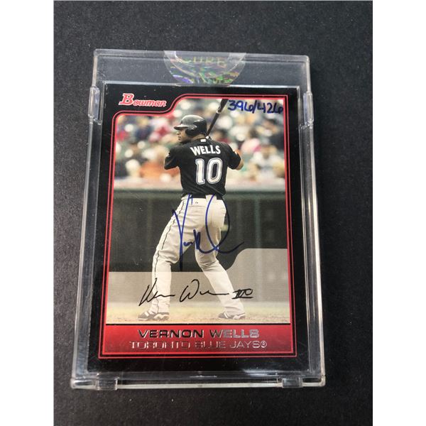 Vernon Wells AUTOGRAPH - 2006 Bowman - Blue Jays