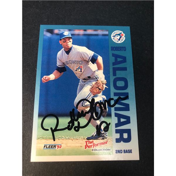 Roberto Alomar SIGNED CARD - Blue Jays