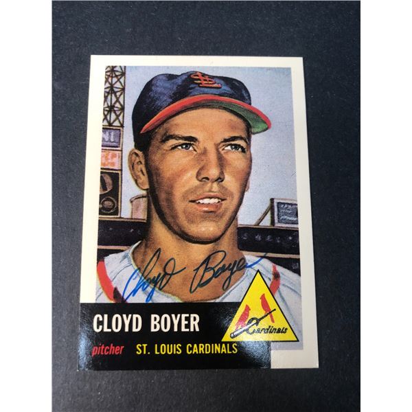 Clint Boyer HAND SIGNED Card - Cardinals