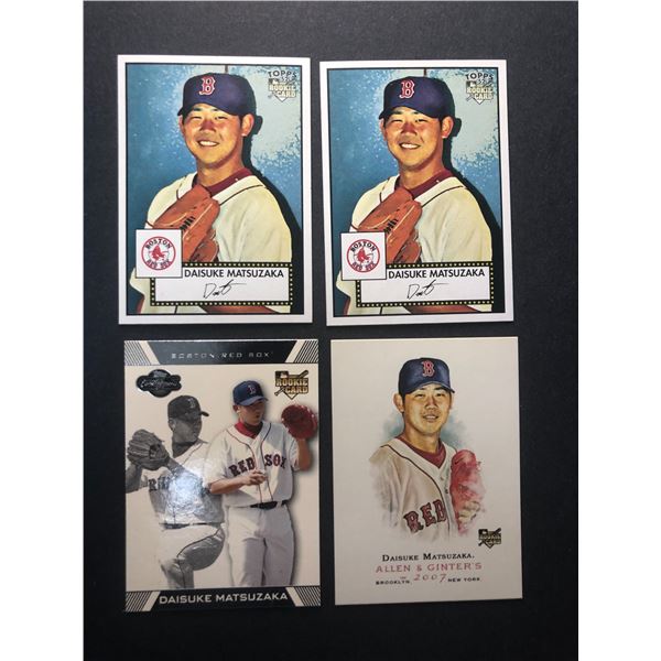 Daisuke Matsuzaka ROOKIE LOT x4 - Red Soxs