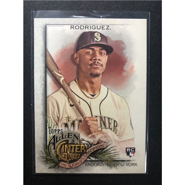 Julio Rodriguez ROOKIE CARD - 2022 A&G - Mariners