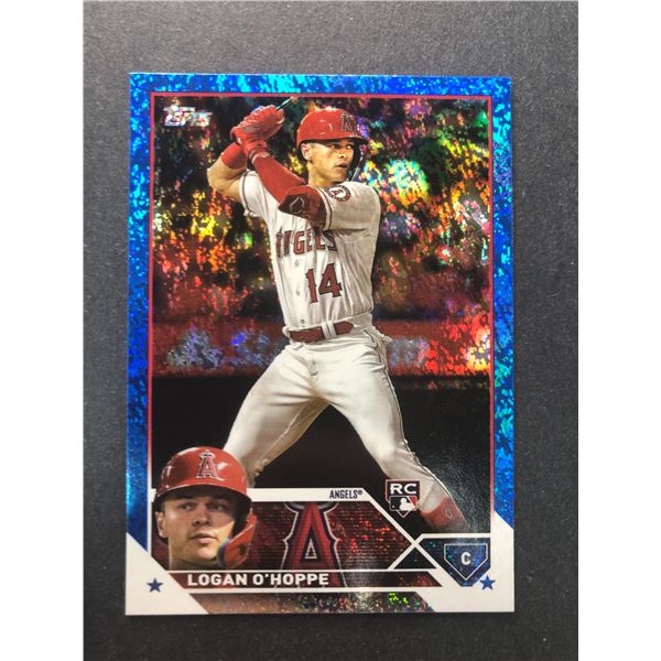 2023 Topps BLUE Sparkle - Logan O'Hoppe ROOKIE- Angels