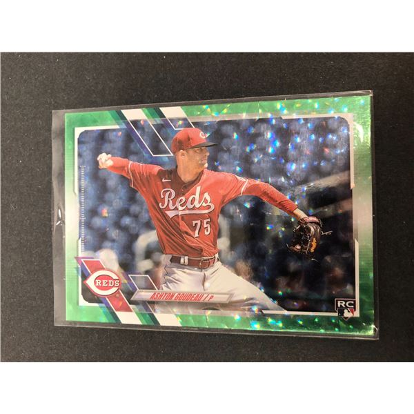 2021 Topps GREEN SPARKLE - Ashton Goudeau Rookie - Reds