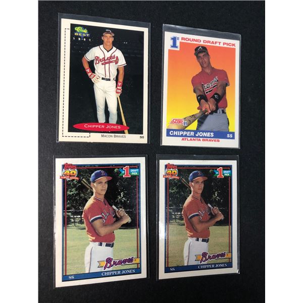 Chipper Jones ROOKIE CARD x4 - Braves