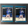 Image 1 : David Wright ROOKIE LOT x2 - 2002 Bowman