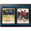 Image 1 : Adam Wainwright & Mark Prior ROOKIE LOT - 2002 Bowman