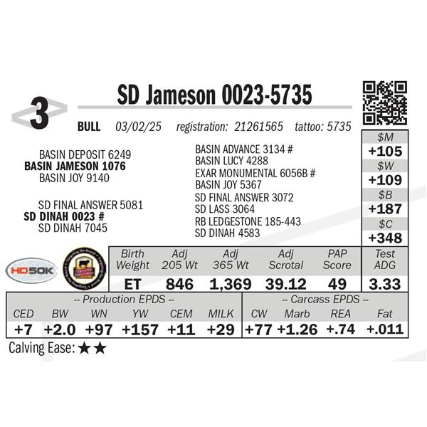 SD Jameson 0023-5735