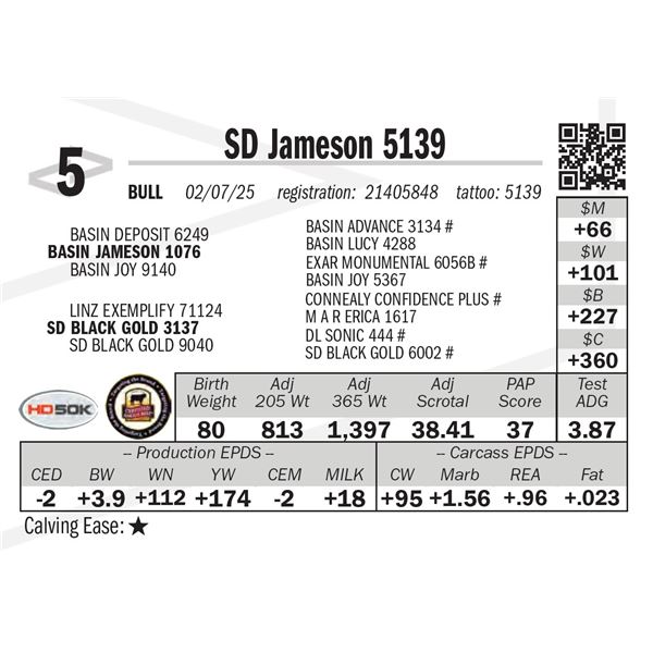 SD Jameson 5139