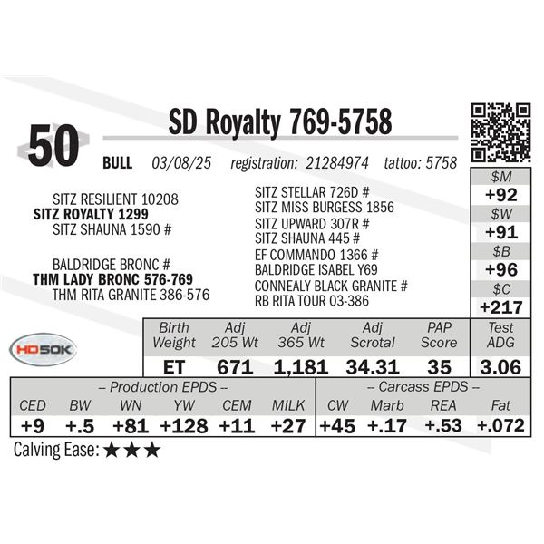 SD Royalty 769-5758