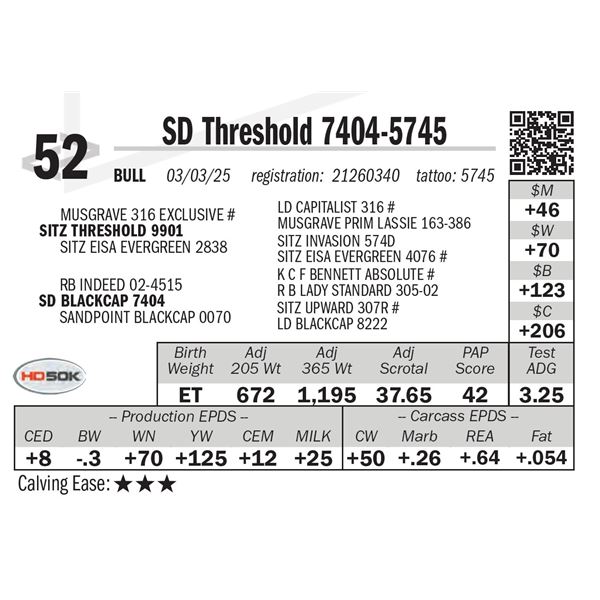 SD Threshold 7404-5745