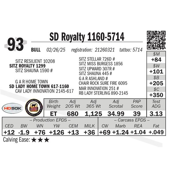 SD Royalty 1160-5714