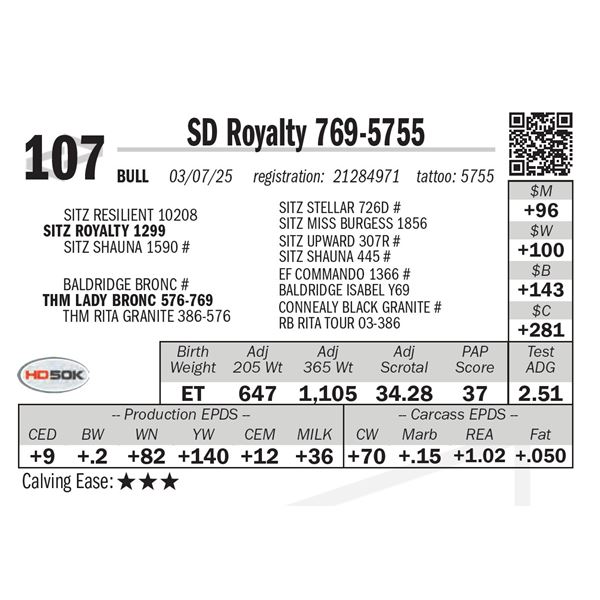 SD Royalty 769-5755