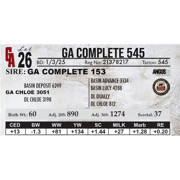 GA Complete 545