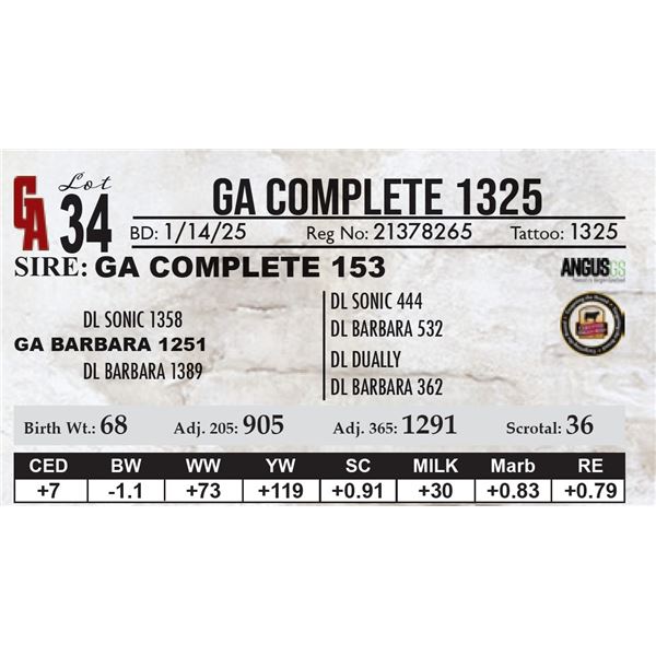 GA Complete 1325