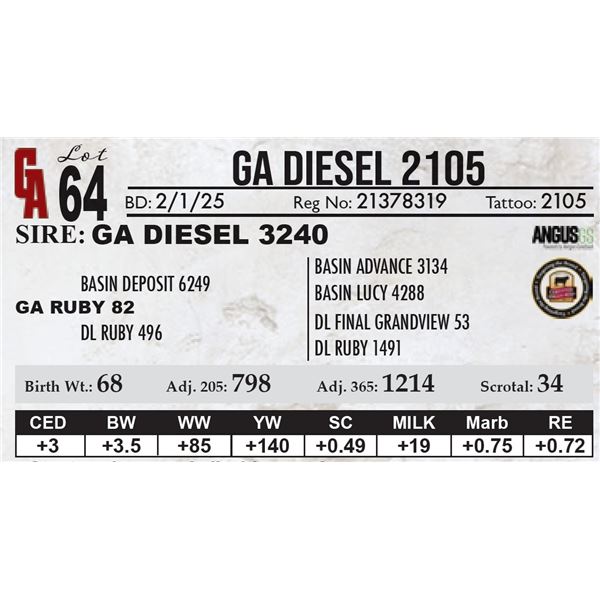 GA Diesel 2105