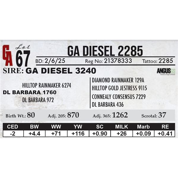 GA Diesel 2285