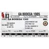 Image 1 : GA Bodega 1985
