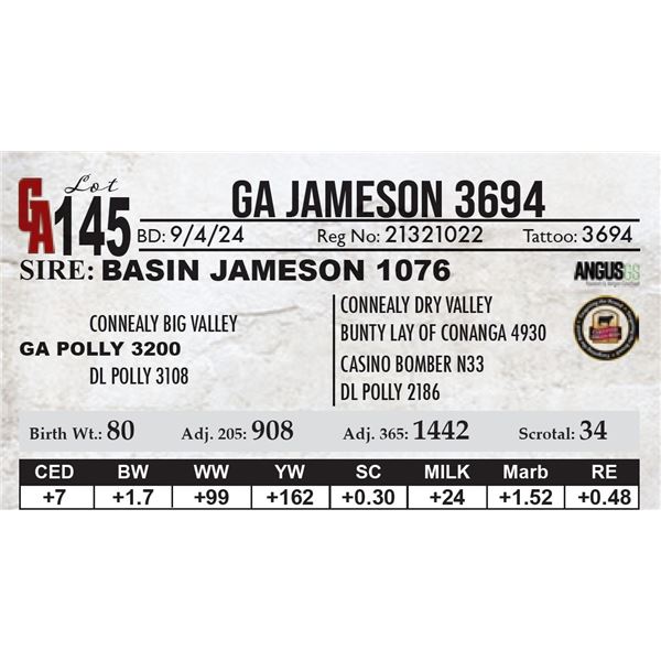 GA Jameson 3694
