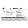 Image 1 : KA Alpine 785