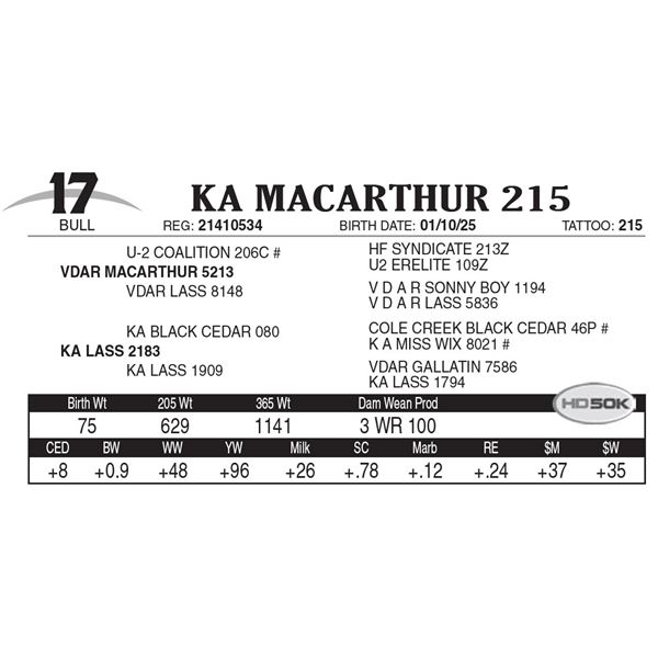 KA MacArthur 215