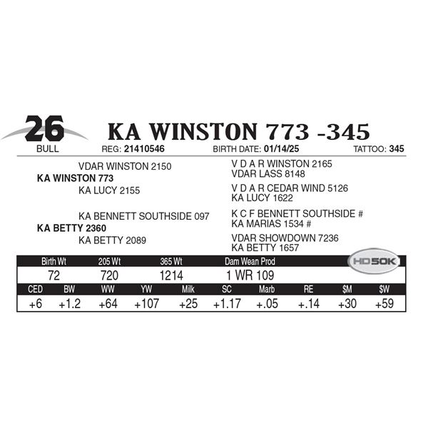 KA Winston 773 -345