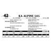 Image 1 : KA Alpine 505