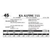 Image 1 : KA Alpine 755