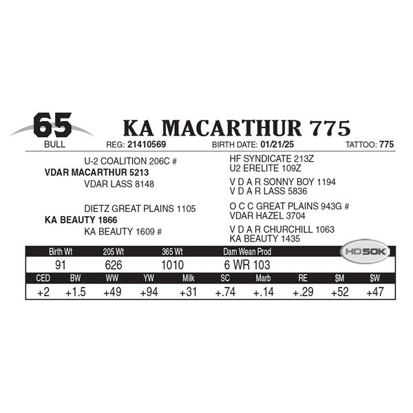 KA MacArthur 775
