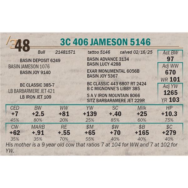 3C 406 Jameson 5146