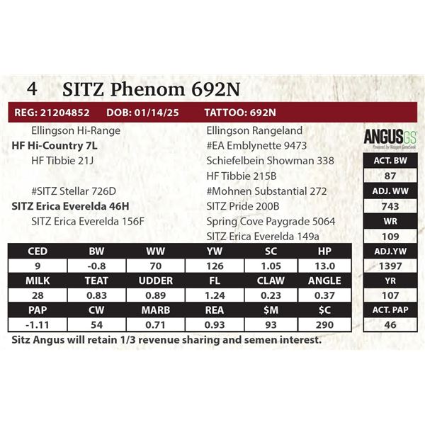 SITZ Hi-Country 692N