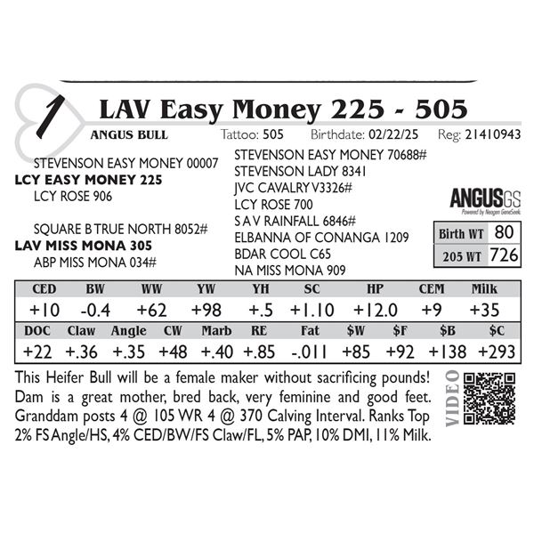 LAV Easy Money 225 - 505