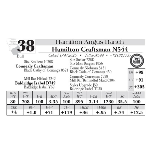 Hamilton Craftsman N544