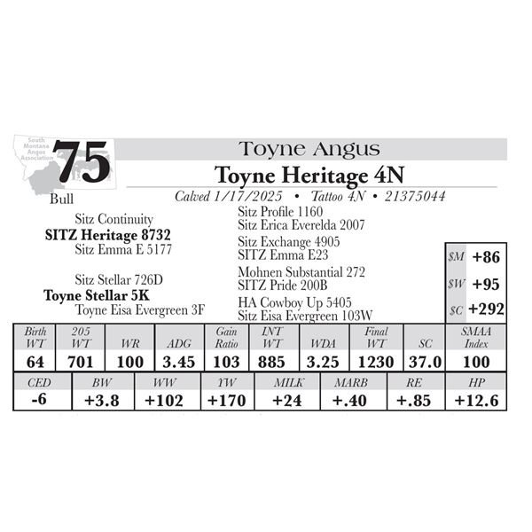 Toyne Heritage 4N