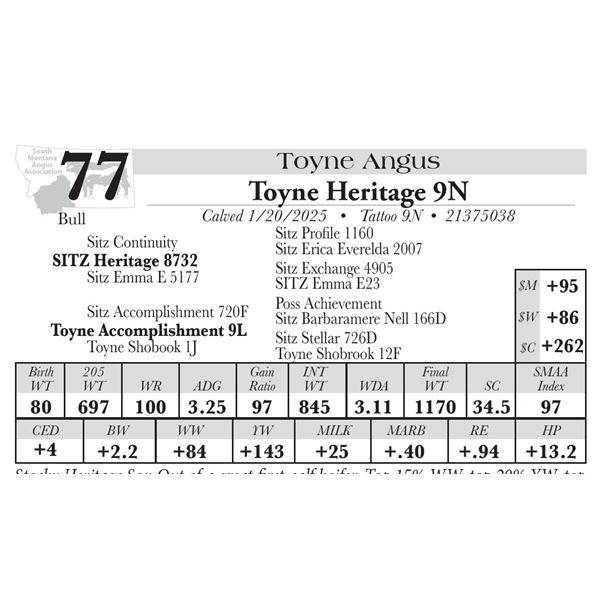 Toyne Heritage 9N