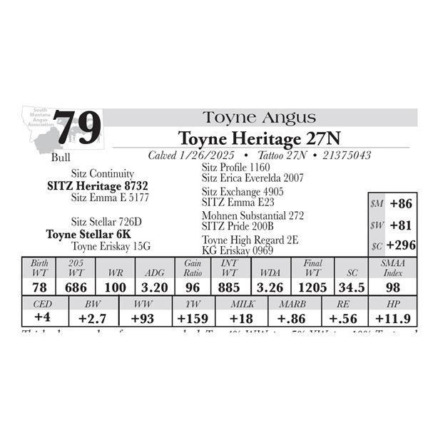 Toyne Heritage 27N