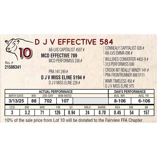 D J V EFFECTIVE 584