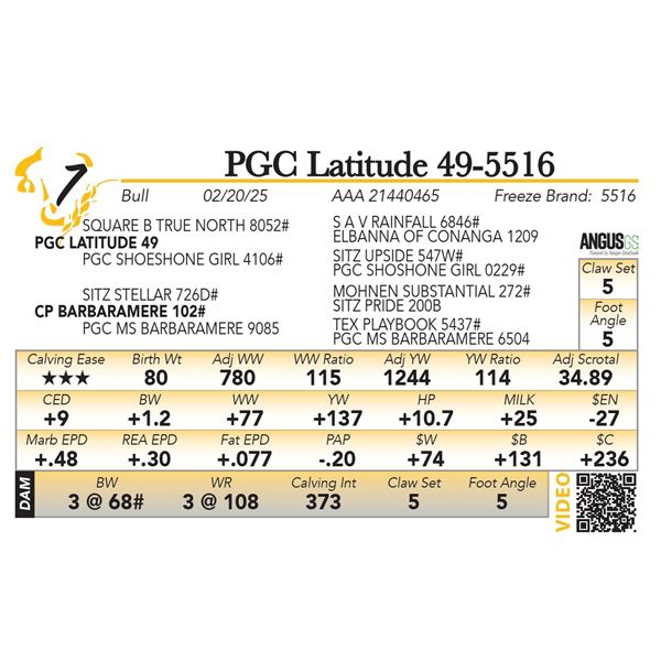 PGC Latitude 49-5516