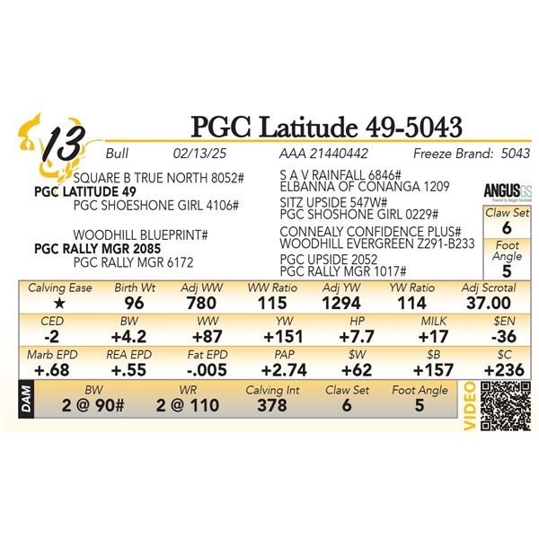 PGC Latitude 49-5043