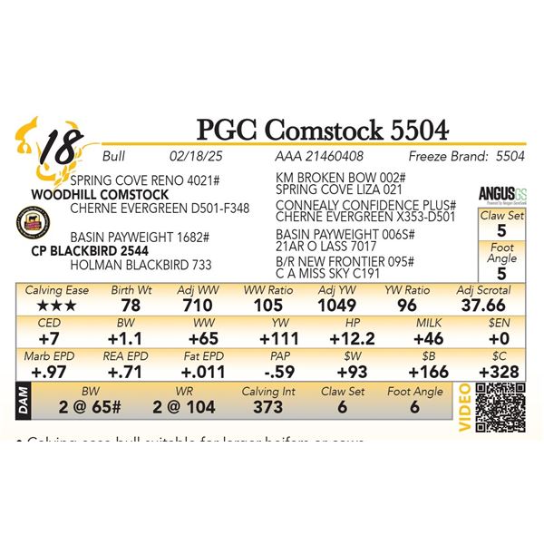 PGC Comstock 5504