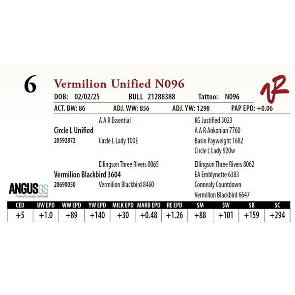 Vermilion Unified N096