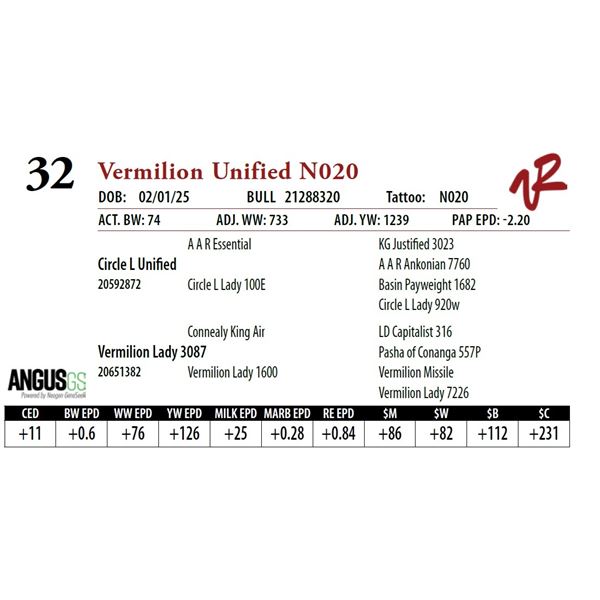 Vermilion Unified N020