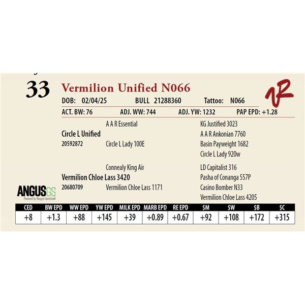Vermilion Unified N066
