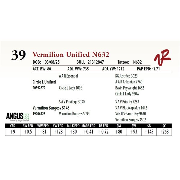 Vermilion Unified N632