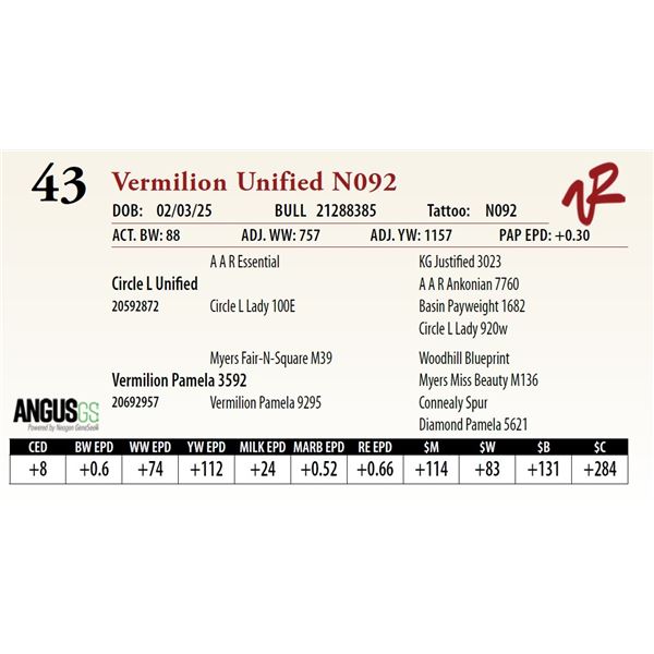 Vermilion Unified N092